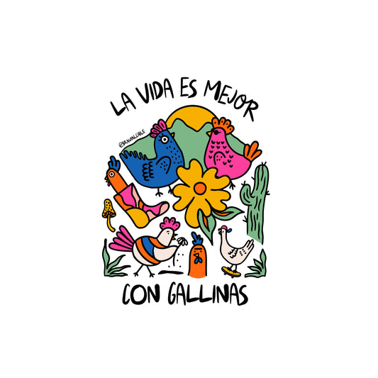 La vida es mejor con gallinas | Merchandising