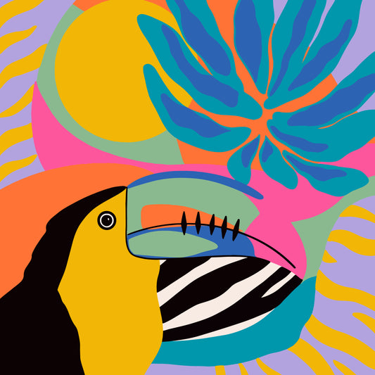 Tropical Tucan | Custom illustration & painting